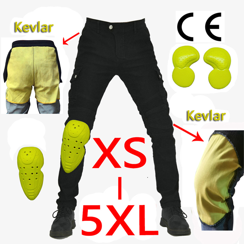 Motorcycle Gear Jeans - Pantaloni da moto Kevlar Jeans da