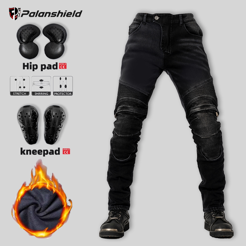 Motorcycle Gear Jeans - Pantaloni da moto invernali caldi da