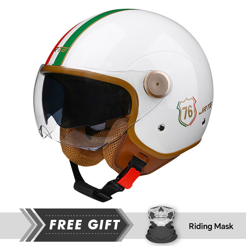 Motorcycle Gear Store - Retro TT&COCASCOS Casco moto Daul Lente