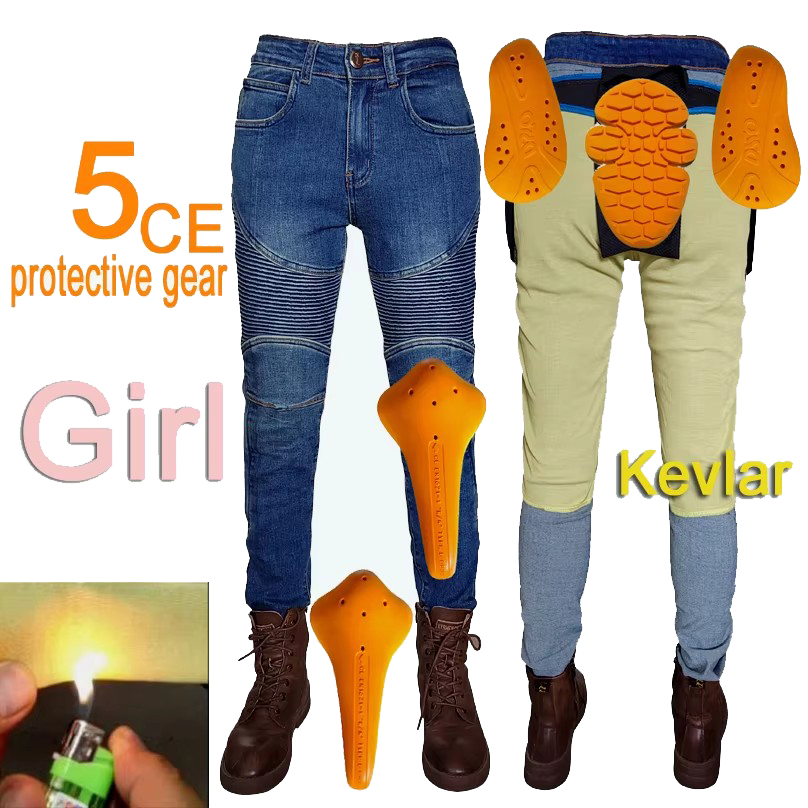 Motorcycle Gear Jeans - Jeans da moto da donna in