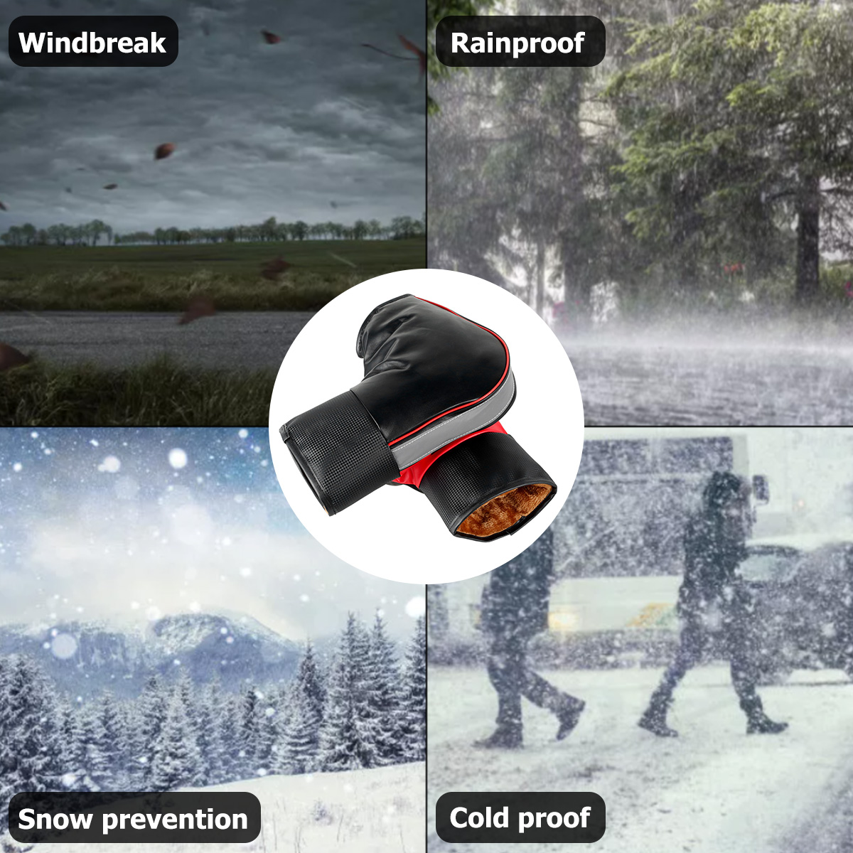 1 paio di cuffie da manubrio p - Motorcycle Gear Gloves recensione e prezzo