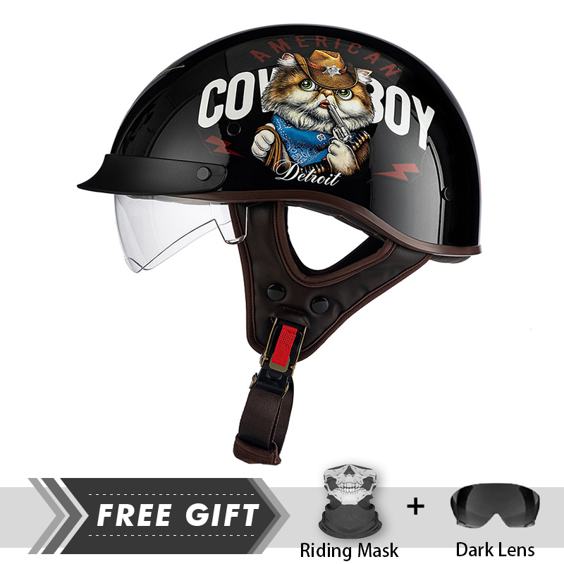 Crash Headpiece Half Face Helm - Motorcycle Gear Store recensione e prezzo