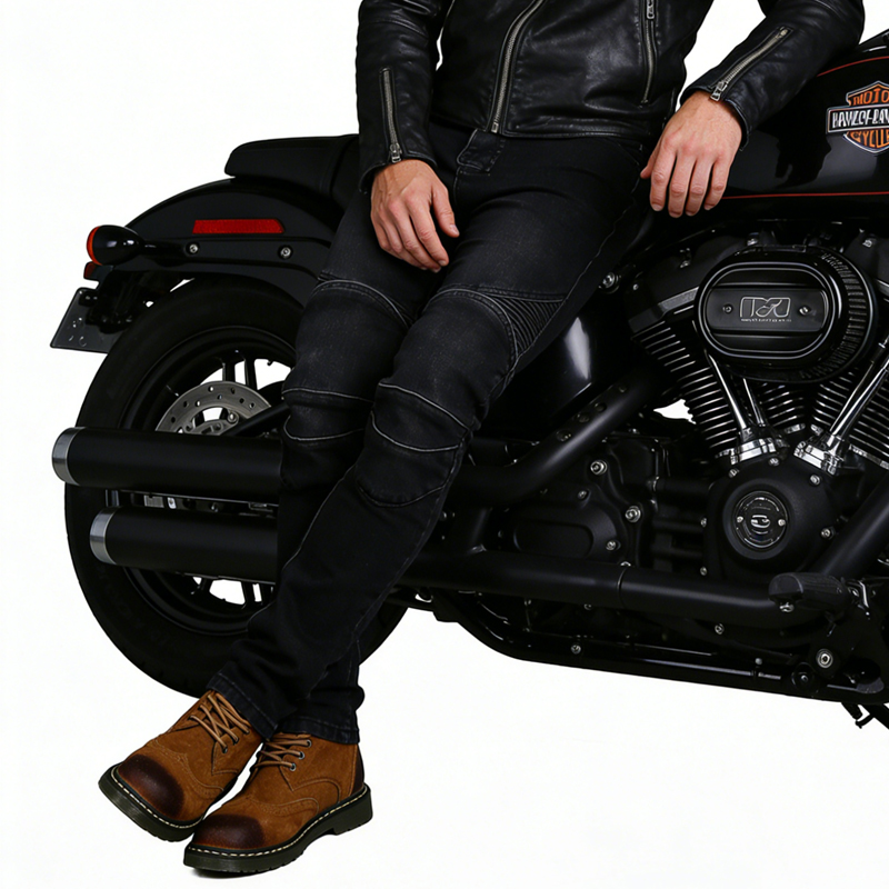 Jeans da Moto Neri per Uomo, P - Motorcycle Gear Jeans recensione e prezzo