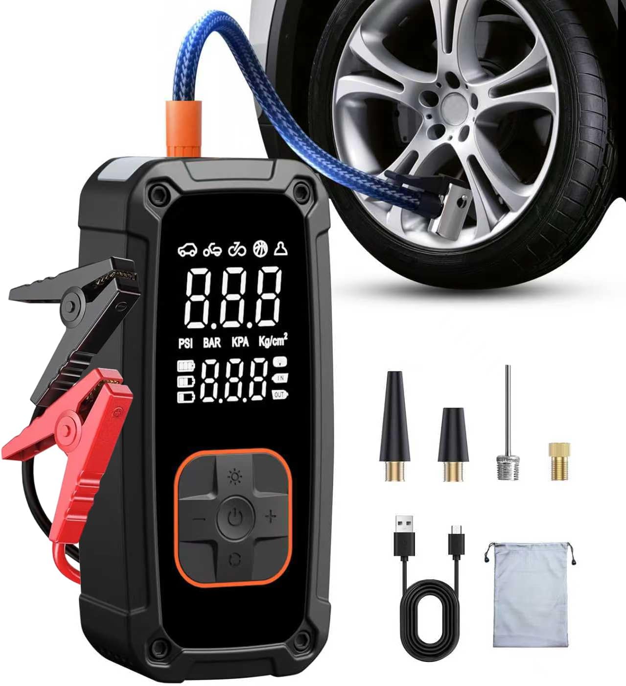 Compressore d'aria portatile p - Tyre Pressure Gauge recensione e prezzo