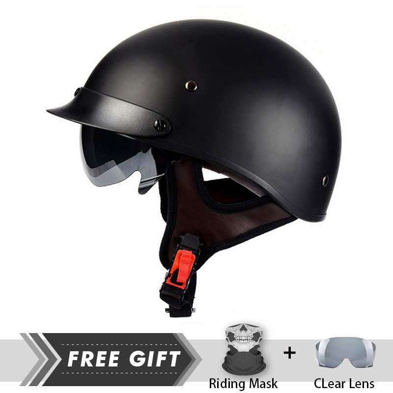 Uomo donna mezza faccia casco  - Motorcycle Gear Store recensione e prezzo