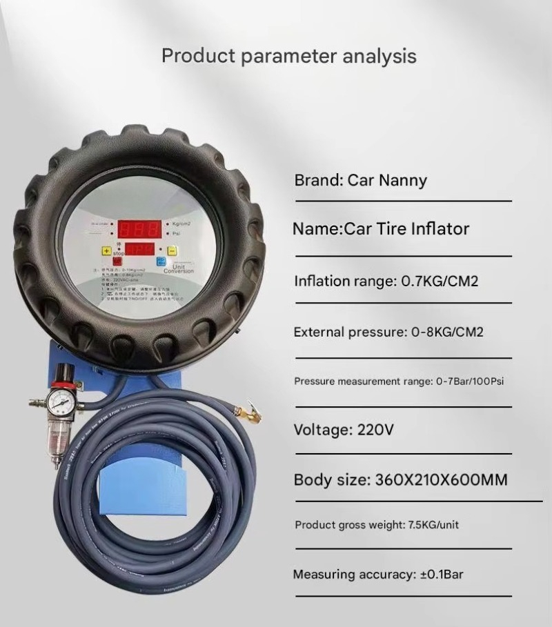 Compressore d'Aria Automatico  - Tyre Pressure Gauge recensione e prezzo