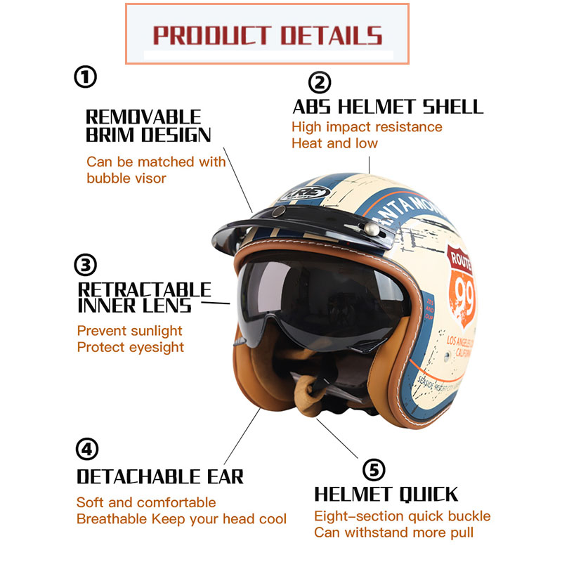 SOMAN Casco moto a faccia aper - Motorcycle Gear Store recensione e prezzo